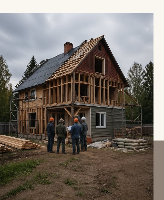Реконструкция дачного дома в Лангепасе под ключ с проектом
