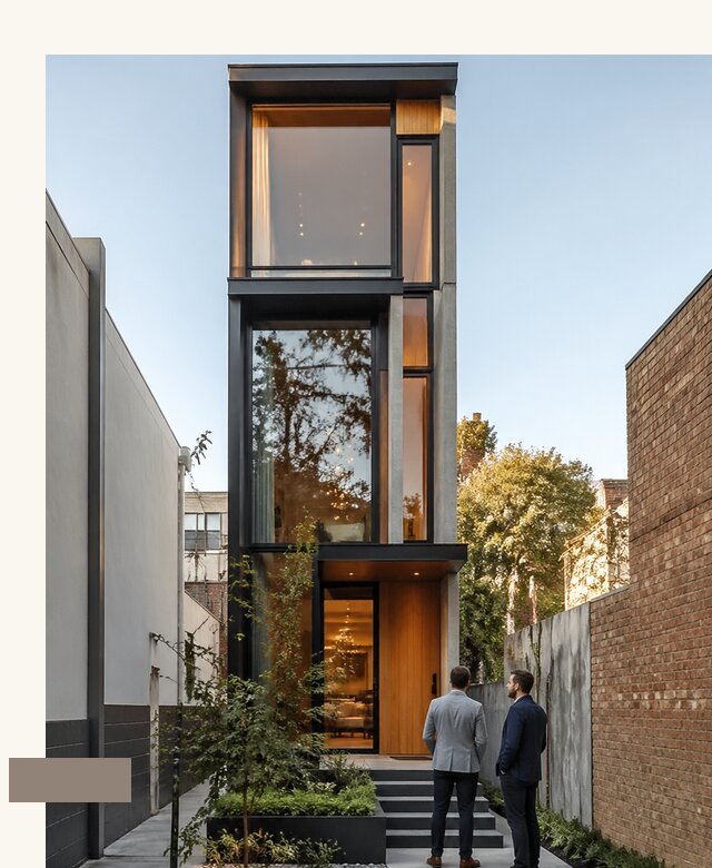 Проект дома на узкий участок в Лангепасе по цене от 59590 р А3дПро-Лнг