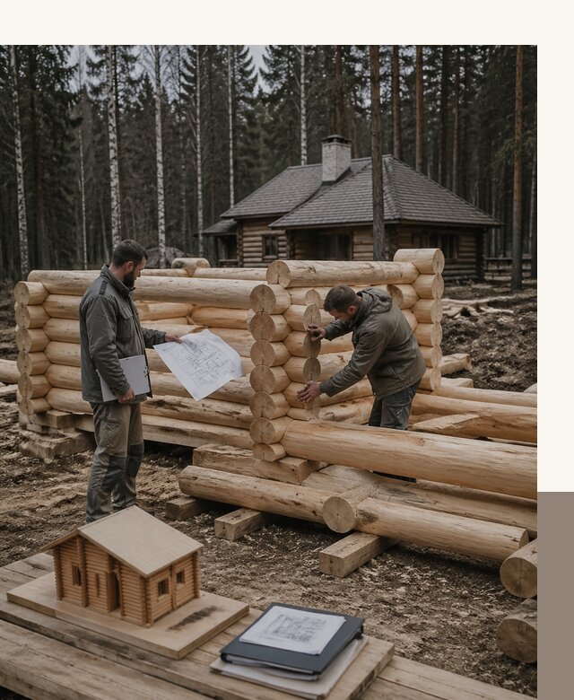 Проектирование и строительство домов из бревна в Лангепасе